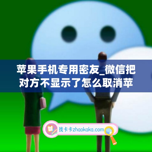 苹果手机专用密友_微信把对方不显示了怎么取消苹果手机(苹果微信秘友功能)