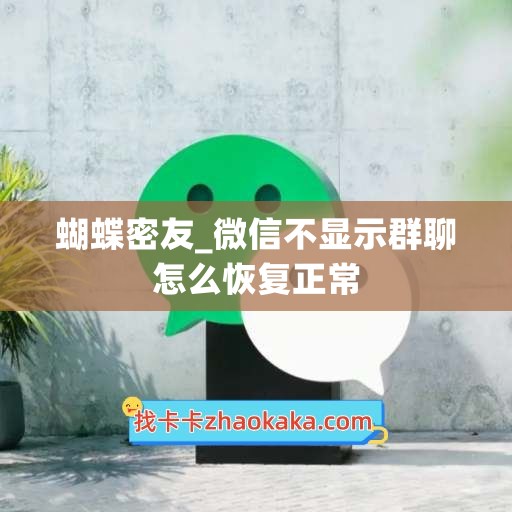 蝴蝶密友_微信不显示群聊怎么恢复正常