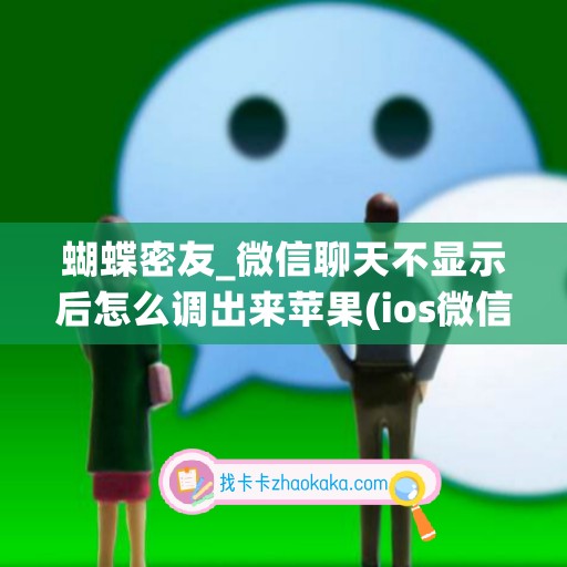 蝴蝶密友_微信聊天不显示后怎么调出来苹果(ios微信不显示该聊天)