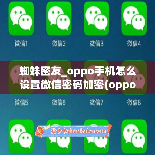 蜘蛛密友_oppo手机怎么设置微信密码加密(oppo手机如何给微信加密码锁)