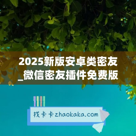 2025新版安卓类密友_微信密友插件免费版安卓