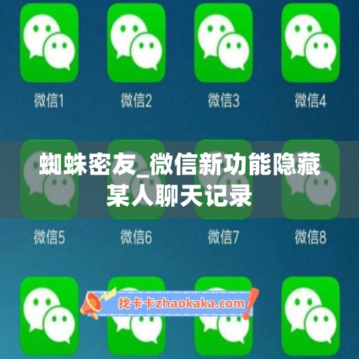 蜘蛛密友_微信新功能隐藏某人聊天记录