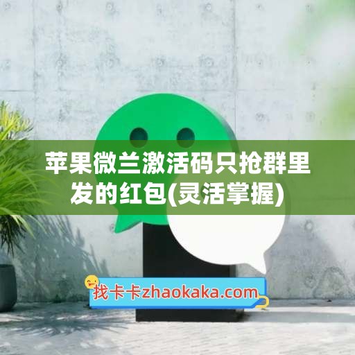 苹果微兰激活码只抢群里发的红包(灵活掌握)