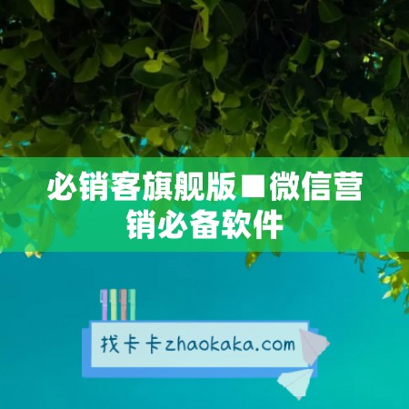 必销客旗舰版■微信营销必备软件