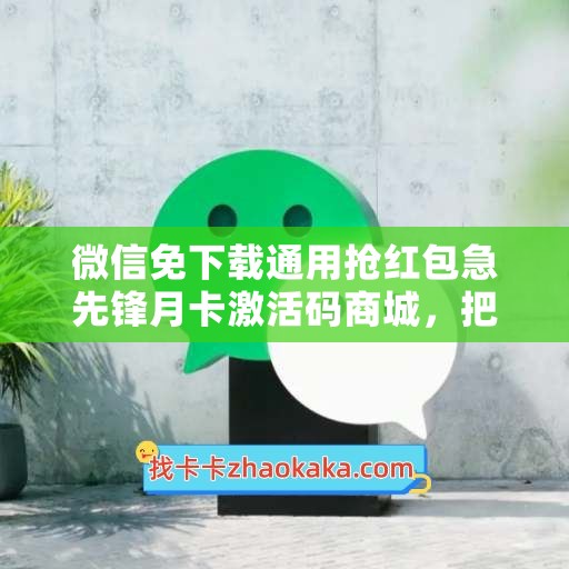 微信免下载通用抢红包急先锋月卡激活码商城，把握每个红包机会，赚取更多现金！