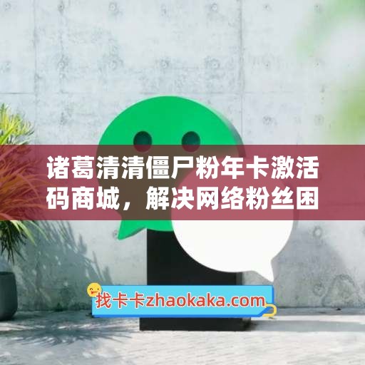 诸葛清清僵尸粉年卡激活码商城，解决网络粉丝困惑