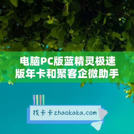 电脑PC版蓝精灵极速版年卡和聚客企微助手年卡的高效代理方式