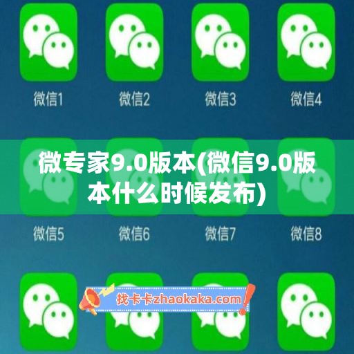 微专家9.0版本(微信9.0版本什么时候发布)