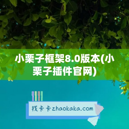 小栗子框架8.0版本(小栗子插件官网)