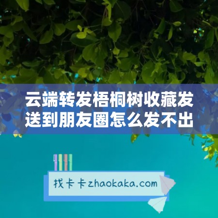 云端转发梧桐树收藏发送到朋友圈怎么发不出去