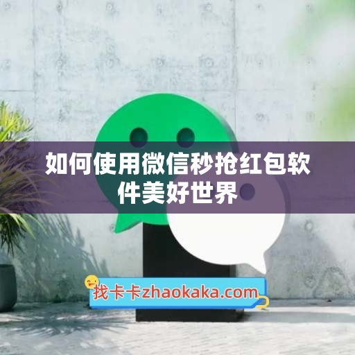 如何使用微信秒抢红包软件美好世界