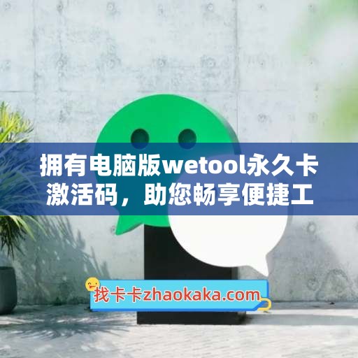 拥有电脑版wetool永久卡激活码，助您畅享便捷工具！