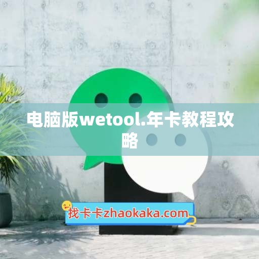 电脑版wetool.年卡教程攻略