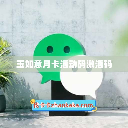 玉如意月卡活动码激活码