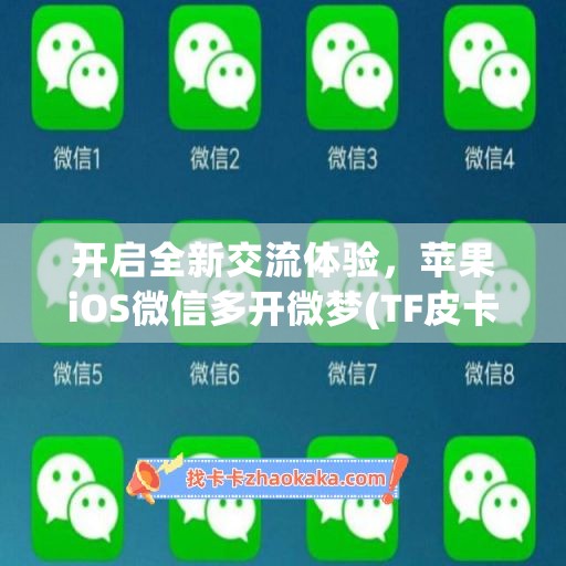 开启全新交流体验，苹果iOS微信多开微梦(TF皮卡丘同款)官网