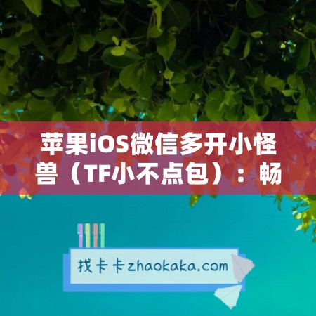 苹果iOS微信多开小怪兽（TF小不点包）：畅享无限可能