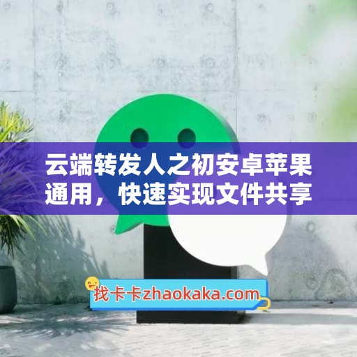 云端转发人之初安卓苹果通用，快速实现文件共享和传输的高效工具