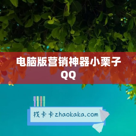 电脑版营销神器小栗子QQ