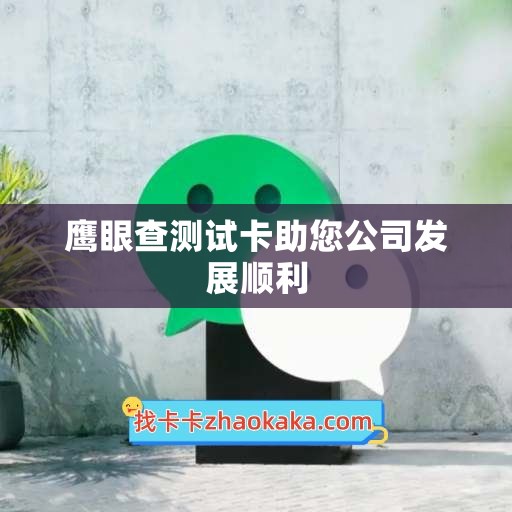 鹰眼查测试卡助您公司发展顺利