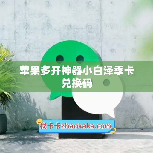 苹果多开神器小白泽季卡兑换码