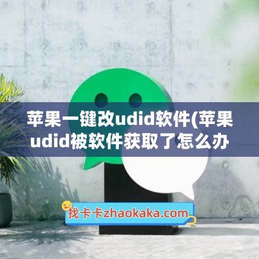 苹果一键改udid软件(苹果udid被软件获取了怎么办)