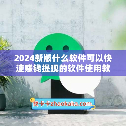 2024新版什么软件可以快速赚钱提现的软件使用教程