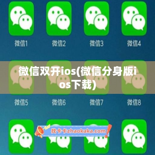 微信双开ios(微信分身版ios下载)