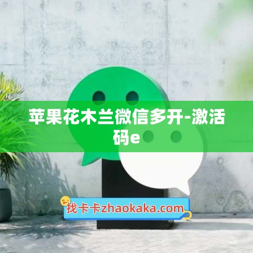 苹果花木兰微信多开-激活码e