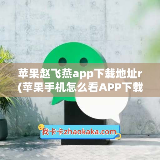 苹果赵飞燕app下载地址r(苹果手机怎么看APP下载地址)