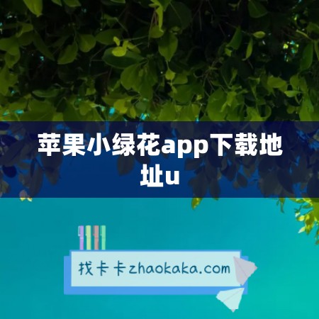 苹果小绿花app下载地址u