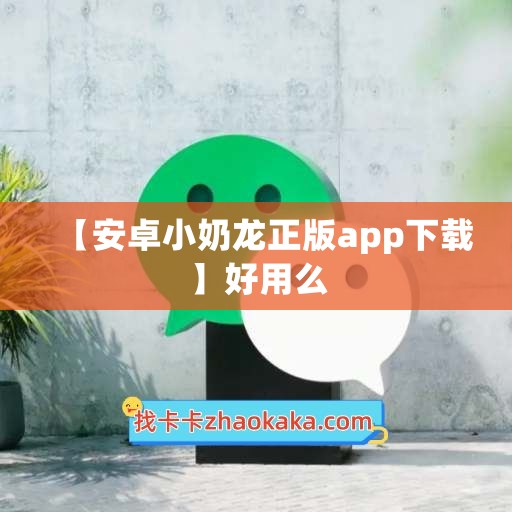 【安卓小奶龙正版app下载】好用么