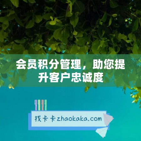 会员积分管理，助您提升客户忠诚度