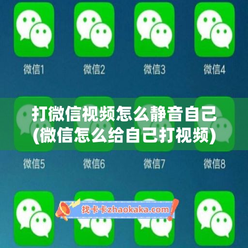 打微信视频怎么静音自己(微信怎么给自己打视频)