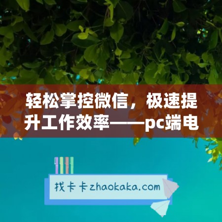 轻松掌控微信，极速提升工作效率——pc端电脑微信工具蓝精灵助手年卡激活码