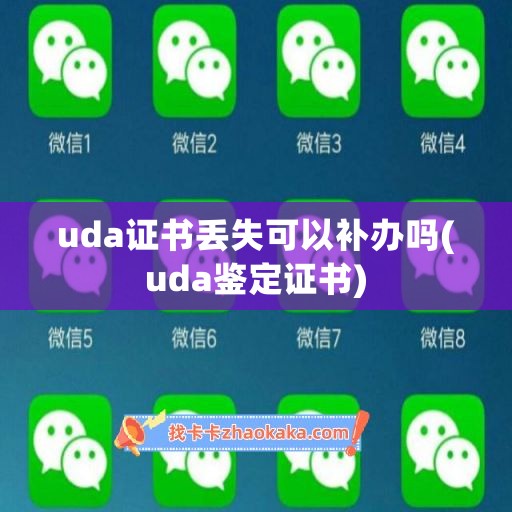 uda证书丢失可以补办吗(uda鉴定证书)