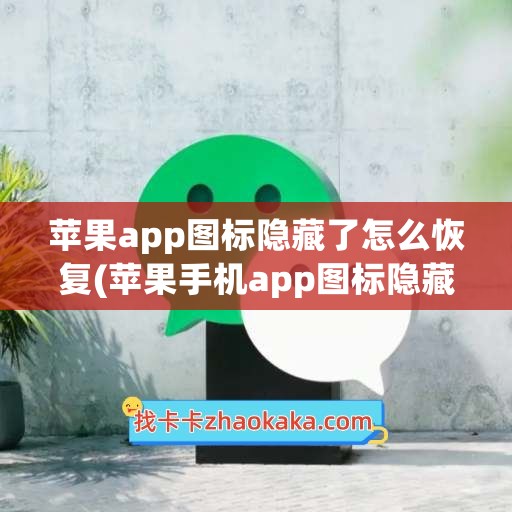 苹果app图标隐藏了怎么恢复(苹果手机app图标隐藏了怎么恢复)