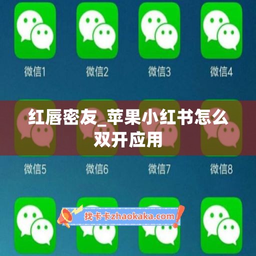 红唇密友_苹果小红书怎么双开应用