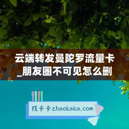 云端转发曼陀罗流量卡_朋友圈不可见怎么删除记录