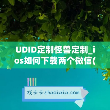 UDID定制怪兽定制_ios如何下载两个微信(苹果手机怎么下载怪兽大作战)