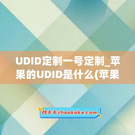 UDID定制一号定制_苹果的UDID是什么(苹果<a href=