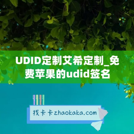 UDID定制艾希定制_免费苹果的udid签名