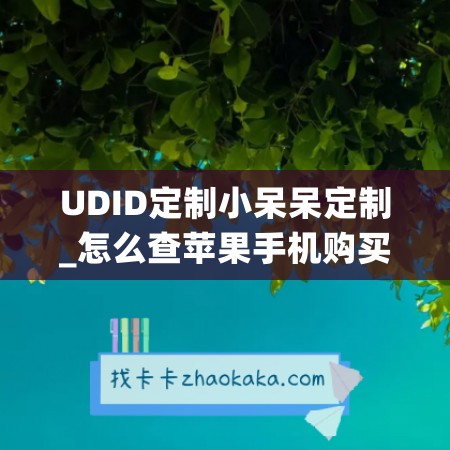 UDID定制小呆呆定制_怎么查苹果手机购买日期(怎么查看苹果手机订购产品)