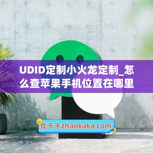 UDID定制小火龙定制_怎么查苹果手机位置在哪里