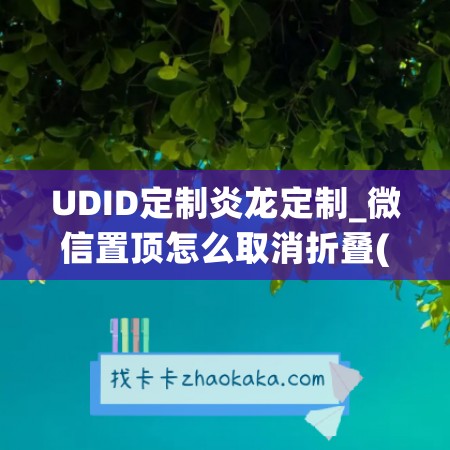 UDID定制炎龙定制_微信置顶怎么取消折叠(微信怎样取消置顶折叠)